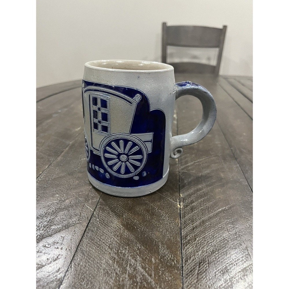 Salt Glazed Blue Reinh Merkelbach Hohr Grenzhausen German Mug Cup Stein Numbered